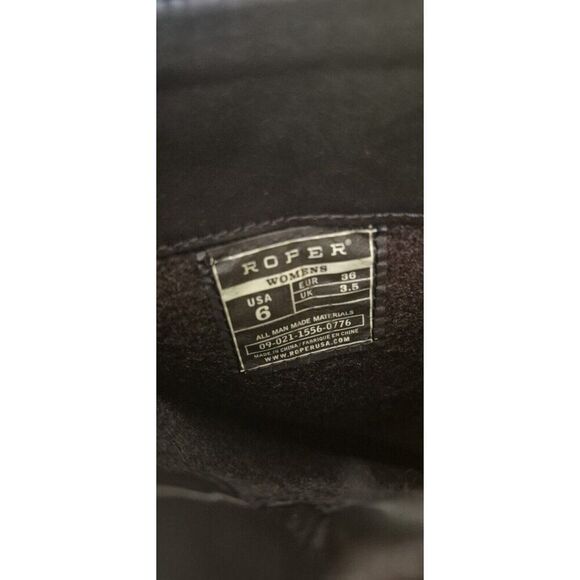 Roper Brown Cowboy Boots  Snip Toe Pull On Faux Leather Bling Women's Size 6 - Picture 7 of 7